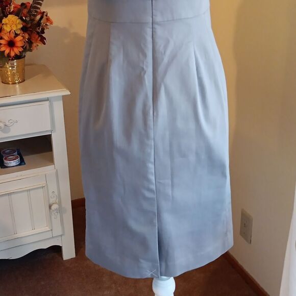 NWOT Ann Taylor Gray Sheath Dress Coastal Grandma Normcore Beigecore - Picture 10 of 15